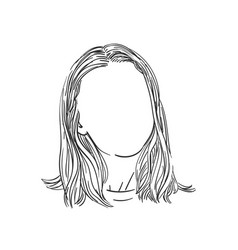 Blank Profile Female Vector Images Over 310