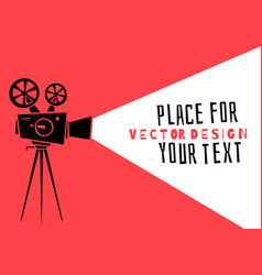 Movie Projector Icon Royalty Free Vector Image