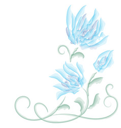 Blue flowers 8 Royalty Free Vector Image - VectorStock