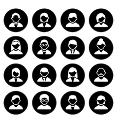 User icons set 3 Royalty Free Vector Image - VectorStock