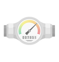 Water meter flat icon Royalty Free Vector Image