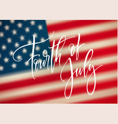 Fourth of july celebration banner greeting card vector image