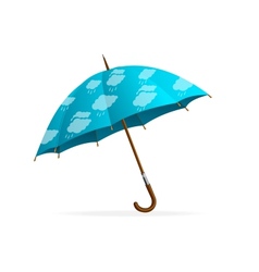 Open blue umbrella Royalty Free Vector Image - VectorStock