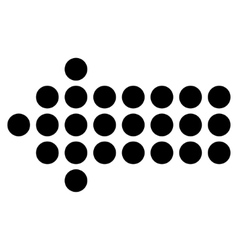 Arrow Left Flat Icon Royalty Free Vector Image