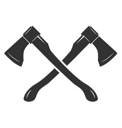 Crossed axes isolated on white background Vector Image