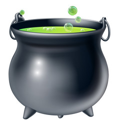 Cauldron witches potion for halloween Royalty Free Vector