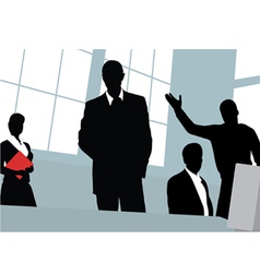 Businessmen silhouette Royalty Free Vector Image