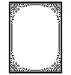 Vintage floral frame Royalty Free Vector Image