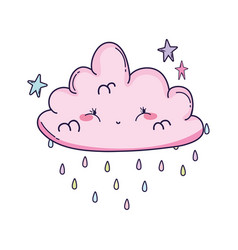 Cute cloud cartoon Royalty Free Vector Image - VectorStock