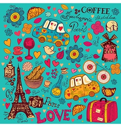 Paris background Royalty Free Vector Image - VectorStock