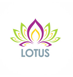 Lotus flower abstract beauty spa logo Royalty Free Vector