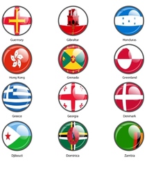georgia circle flag vector