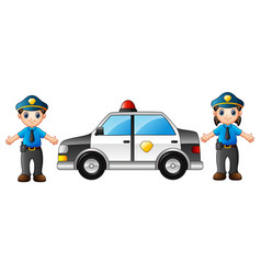 Cute policeman cartoon Royalty Free Vector Image