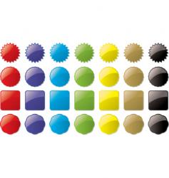 Clothes buttons icons Royalty Free Vector Image