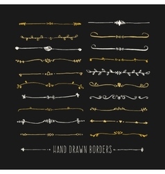 Hand drawn line border Royalty Free Vector Image