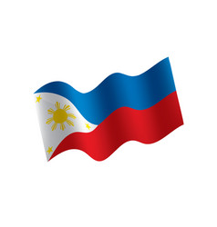 Philippines flag Royalty Free Vector Image - VectorStock