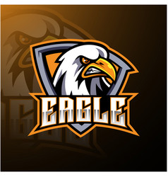 Eagle sport mascot logo design Royalty Free Vector Image