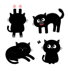 Black cat Royalty Free Vector Image - VectorStock