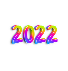 Neon numbers 2020 on white background Royalty Free Vector