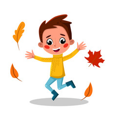 Jumping kids Royalty Free Vector Image - VectorStock