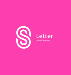 Letter s logo icon design template elements Vector Image