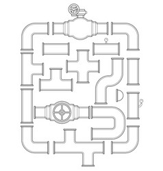Pipeline collection Royalty Free Vector Image - VectorStock