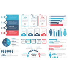 9 options pie chart circle infographic template Vector Image