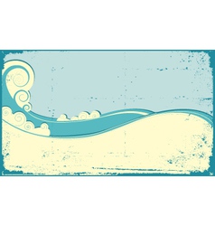 Vintage sea background Royalty Free Vector Image