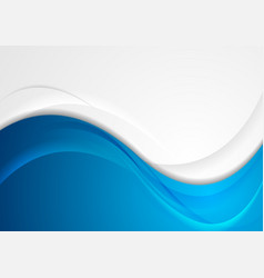 Abstract red and blue corporate wavy background Vector Image