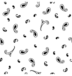 Hand drawn paisley seamless pattern Royalty Free Vector