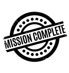 complete mission rubber stamp