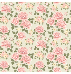 Pink vintage rose pattern Seamless Royalty Free Vector Image