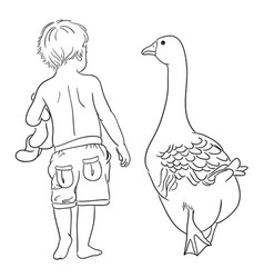Continuous one line drawing happy cute little kid Vector Image