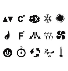 Simple air conditioner symbol icon logo Royalty Free Vector