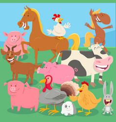 Turkey farm bird cartoon Royalty Free Vector Image