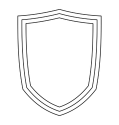 Shield for war icon outline style Royalty Free Vector Image