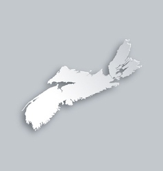 Map of nova scotia Royalty Free Vector Image - VectorStock