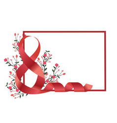 Number eight ribbon Royalty Free Vector Image - VectorStock