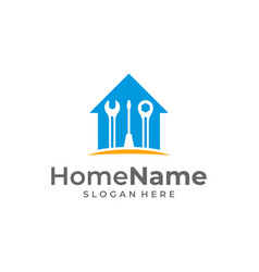 Home service logo template mechanic logo Vector Image