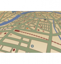 City street map Royalty Free Vector Image - VectorStock