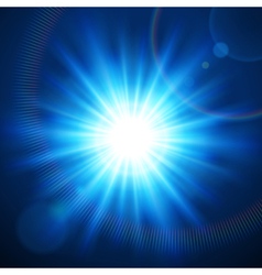 Abstraction light with lens flare Royalty Free Vector Image