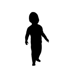 Baby black silhouette Royalty Free Vector Image