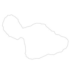 Map of maui Royalty Free Vector Image - VectorStock