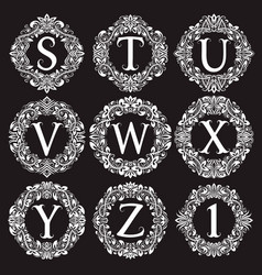 S and y vintage initials logo symbol letters Vector Image