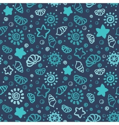 Summer shell pattern royalty free vector image