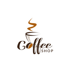 Java coffee shop logo sign symbol icon Royalty Free Vector