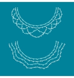 Neck print design Royalty Free Vector Image - VectorStock