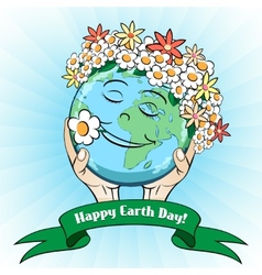 Earth day poster Royalty Free Vector Image - VectorStock