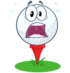 Funny golf ball expressions Royalty Free Vector Image