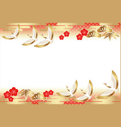 a japanese new years card template royalty free vector image